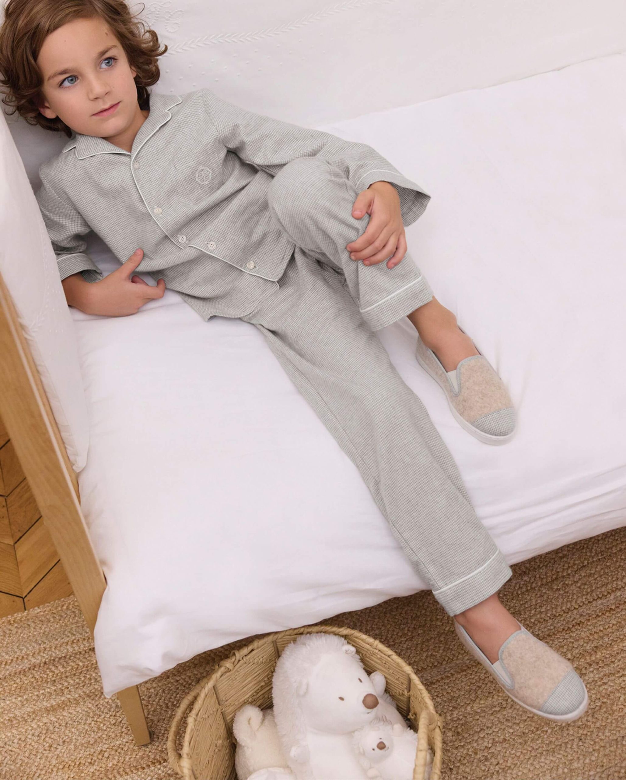 Chausson enfant Bruson, collab' x Tartine et Chocolat carreaux – Image 8