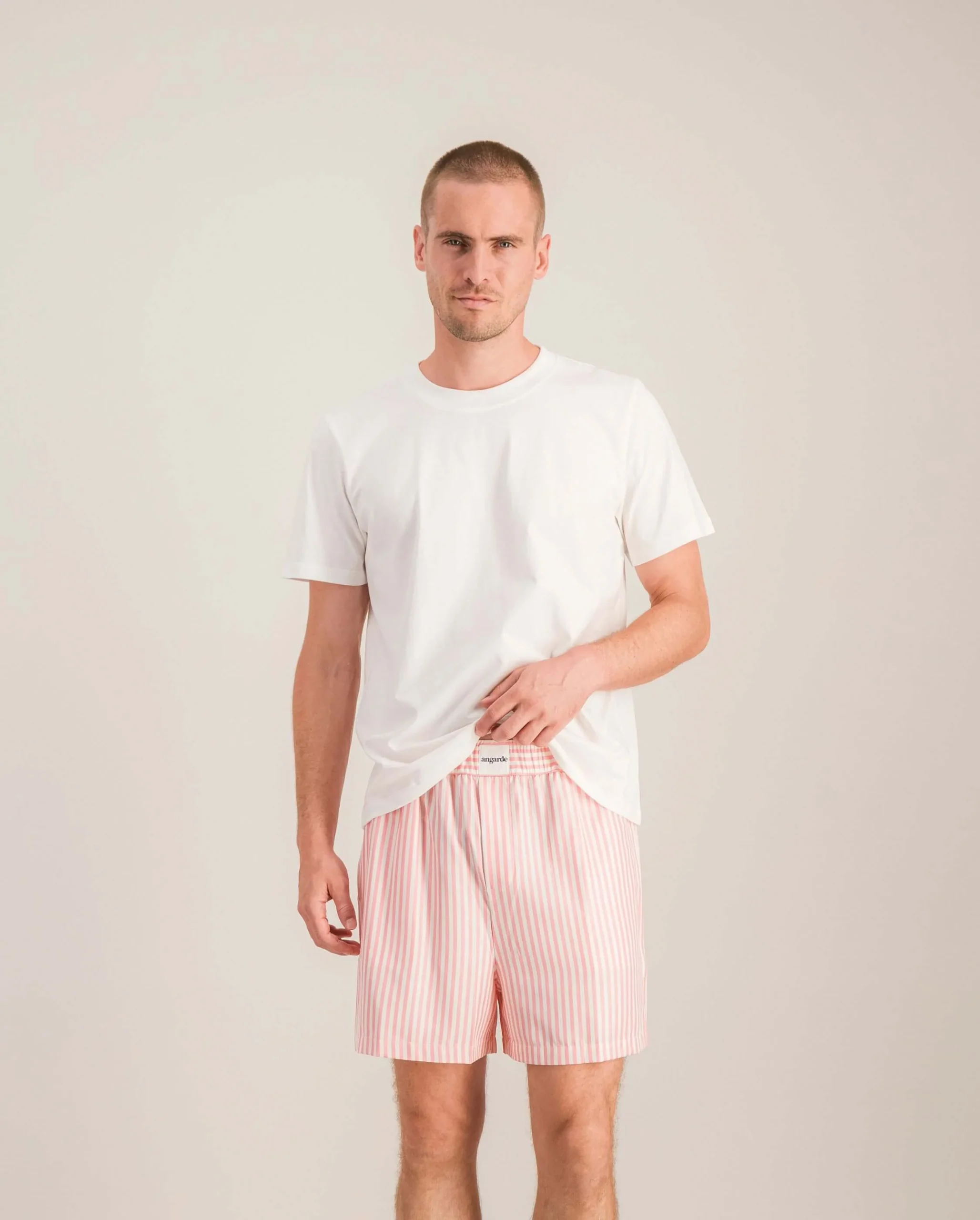 Short homme Manly, tencel dahlia – Image 4