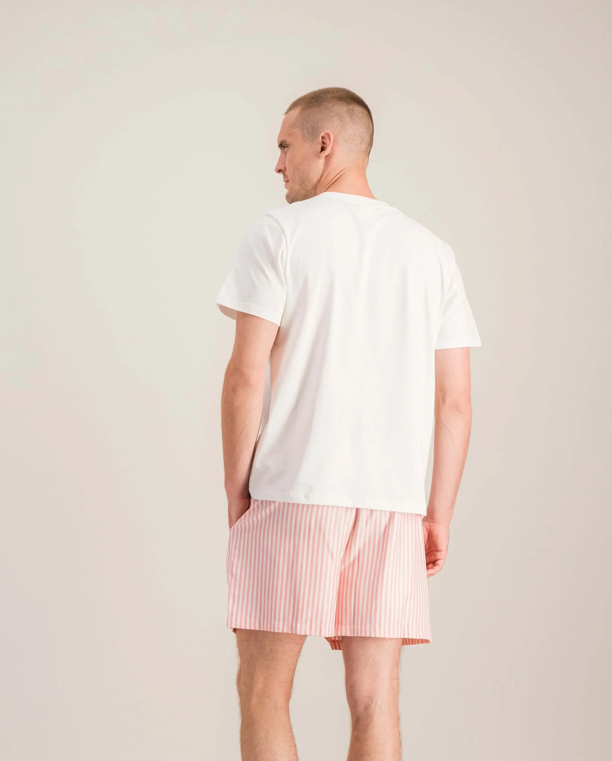 Short homme Manly, tencel dahlia – Image 5