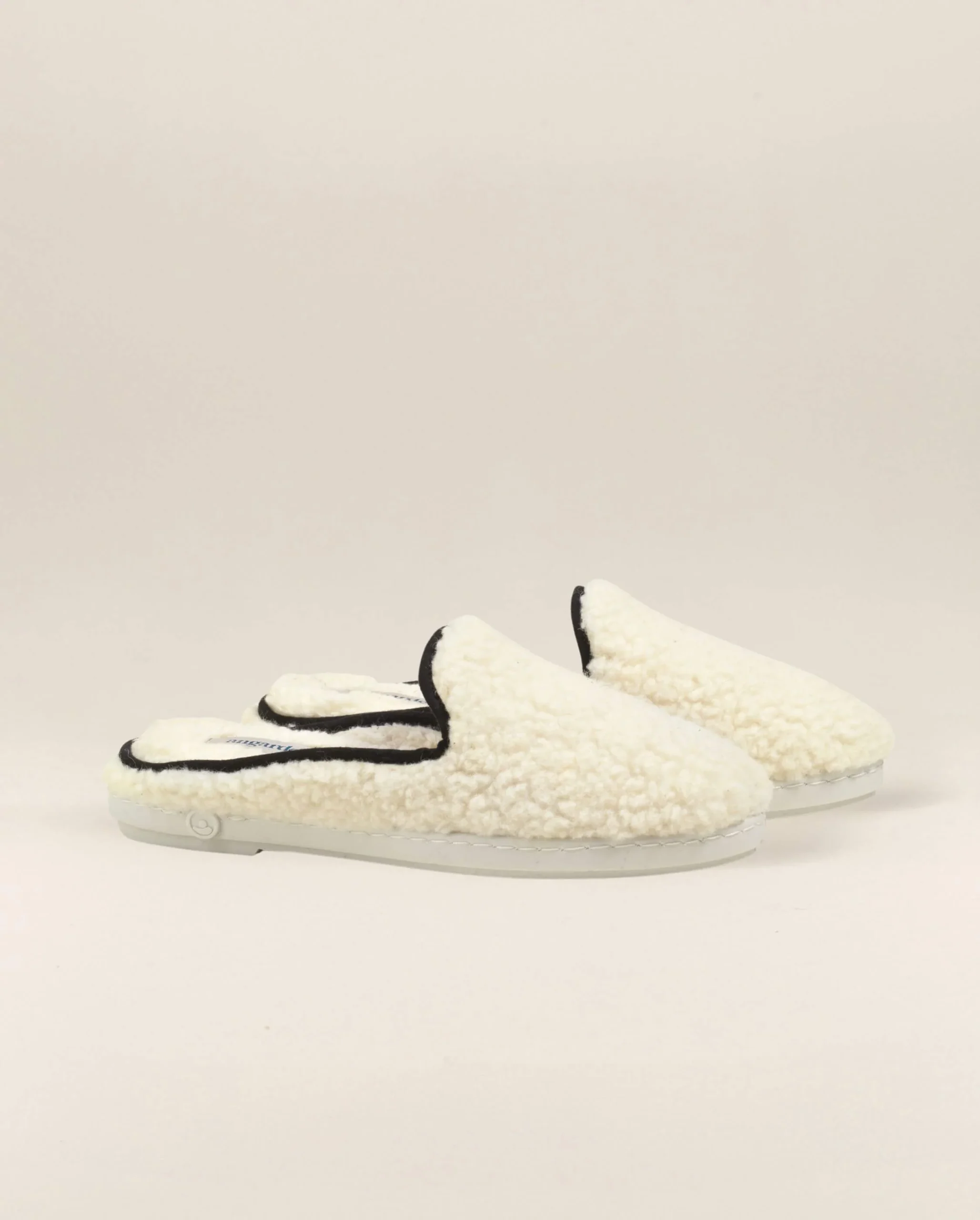 Mule femme Aime, bouclette de laine noir – Image 2